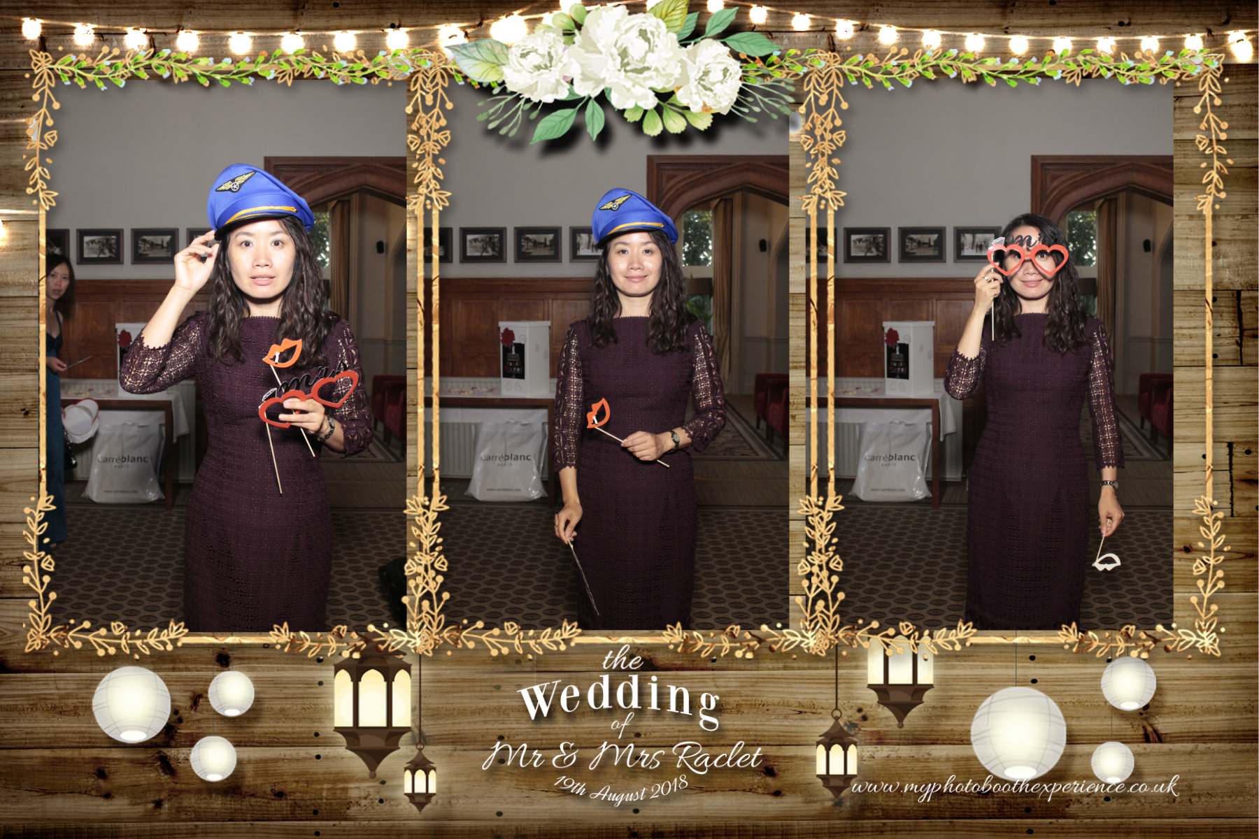 Mr & Mrs Raclet | View more photos from the event at gallery.myphotoboothexperience.co.uk/u/MyPhotoBoothExperienceLtd/Mr-Mrs-Raclet
